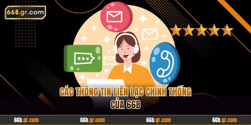 Các thông tin liên lạc chính thống của 66B