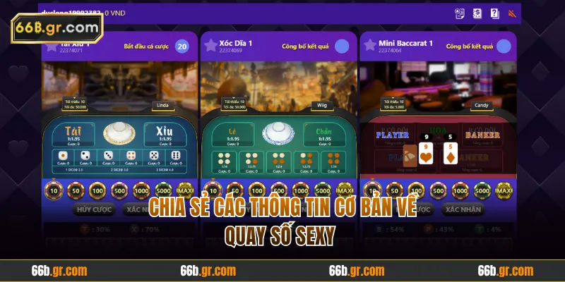 Chia sẻ các thông tin cơ bản về quay số sexy 